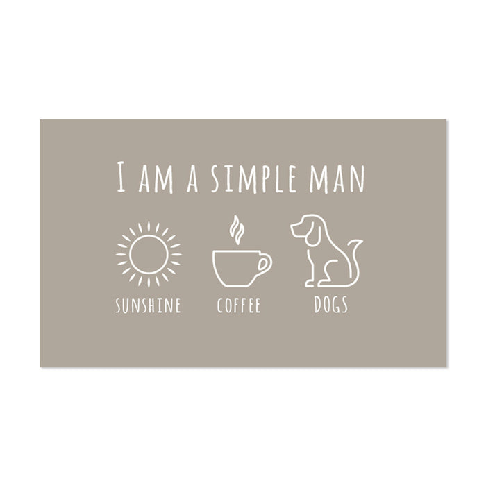 Tapis gamelle vinyle Man