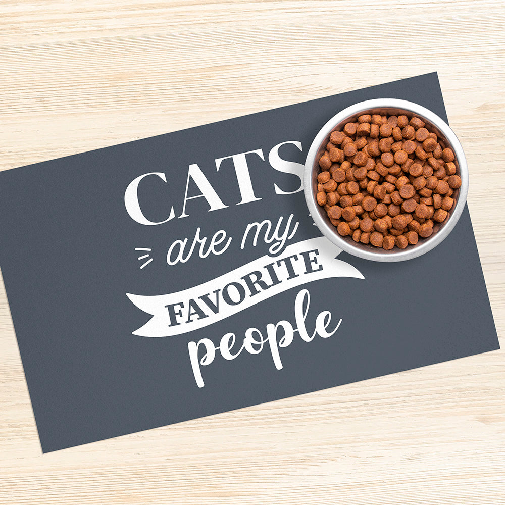 Tapis gamelle vinyle Cats