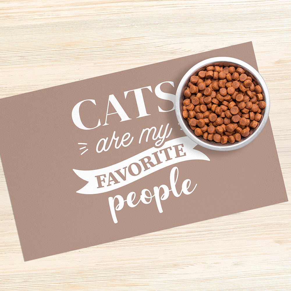 Tapis gamelle vinyle Cats