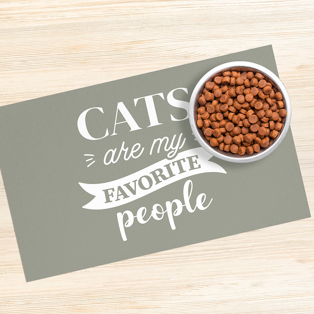 Tapis gamelle vinyle Cats