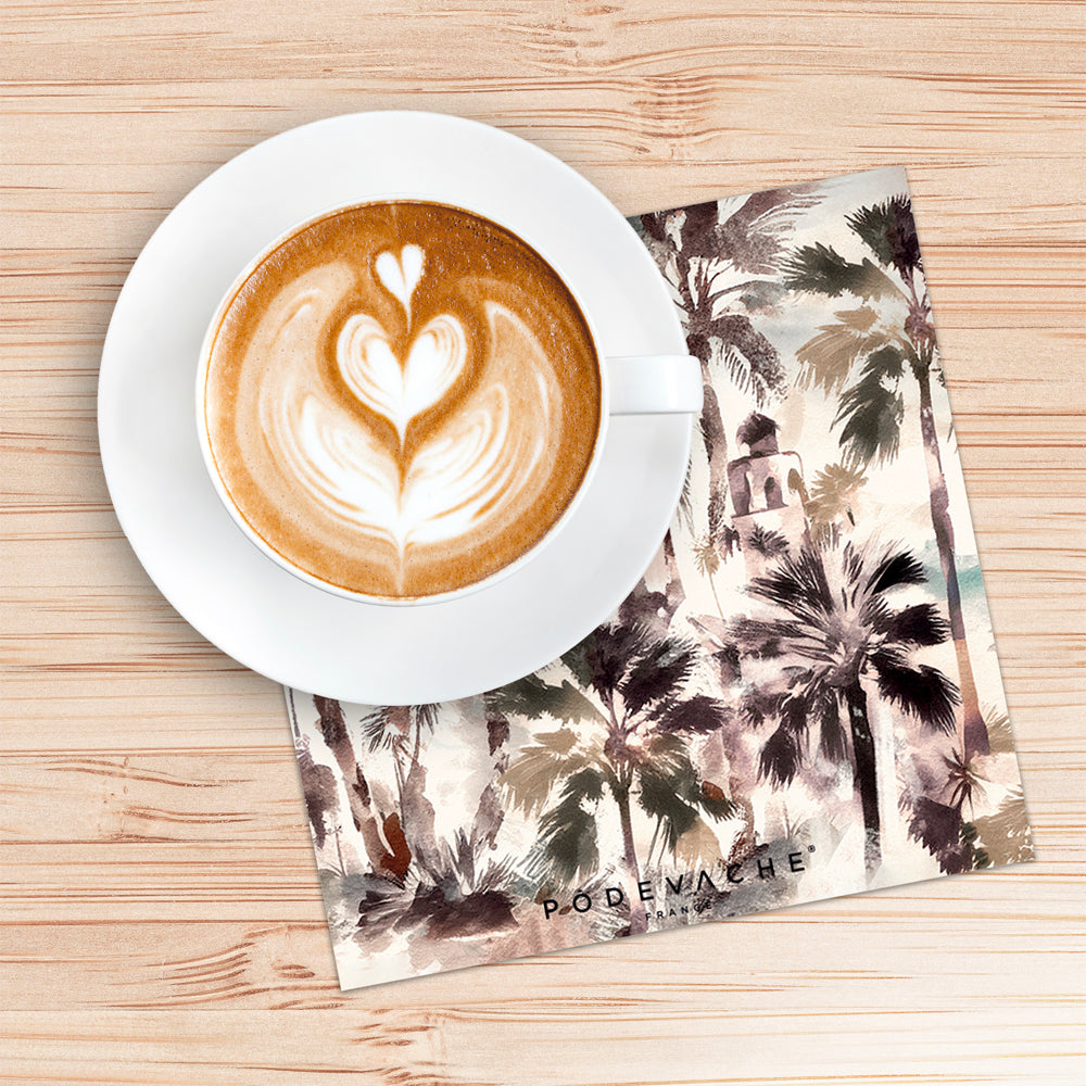 Lot de 6 dessous de verre vinyle Oujda