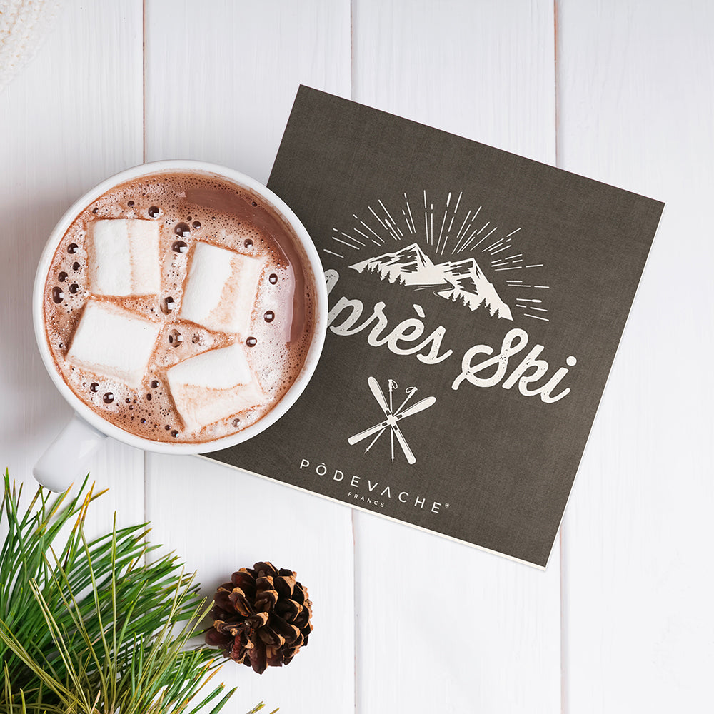 Set of 6 Borah vinyl coasters