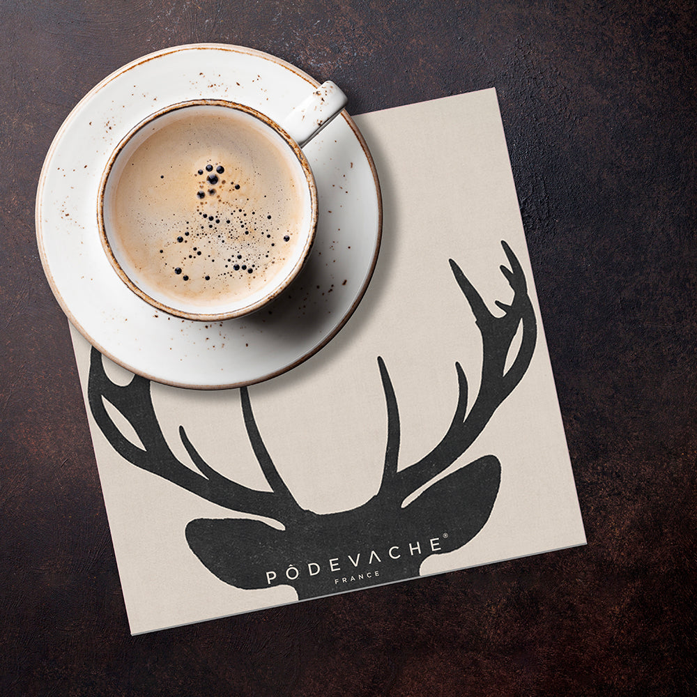 Set of 6 Minto vinyl coasters