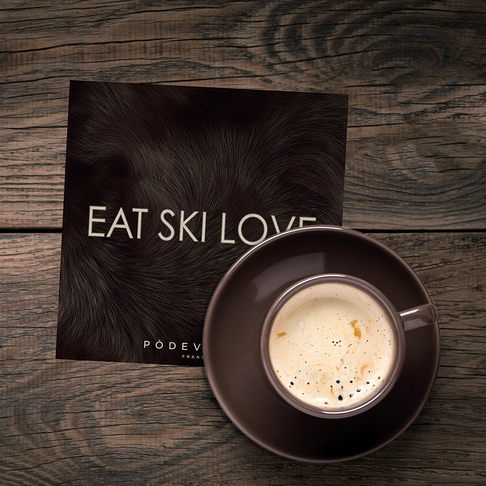 Set of 6 Beaver vinyl coasters