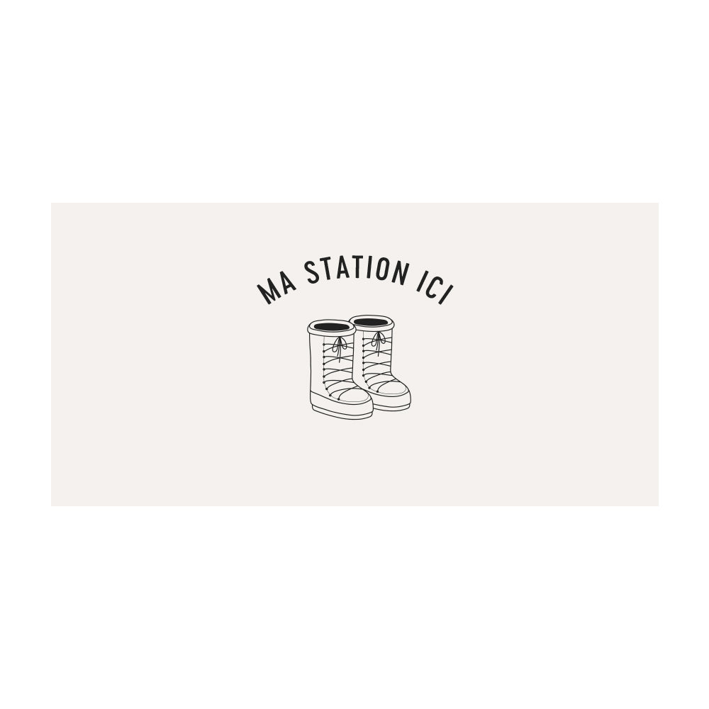 Boots personalized vinyl rug