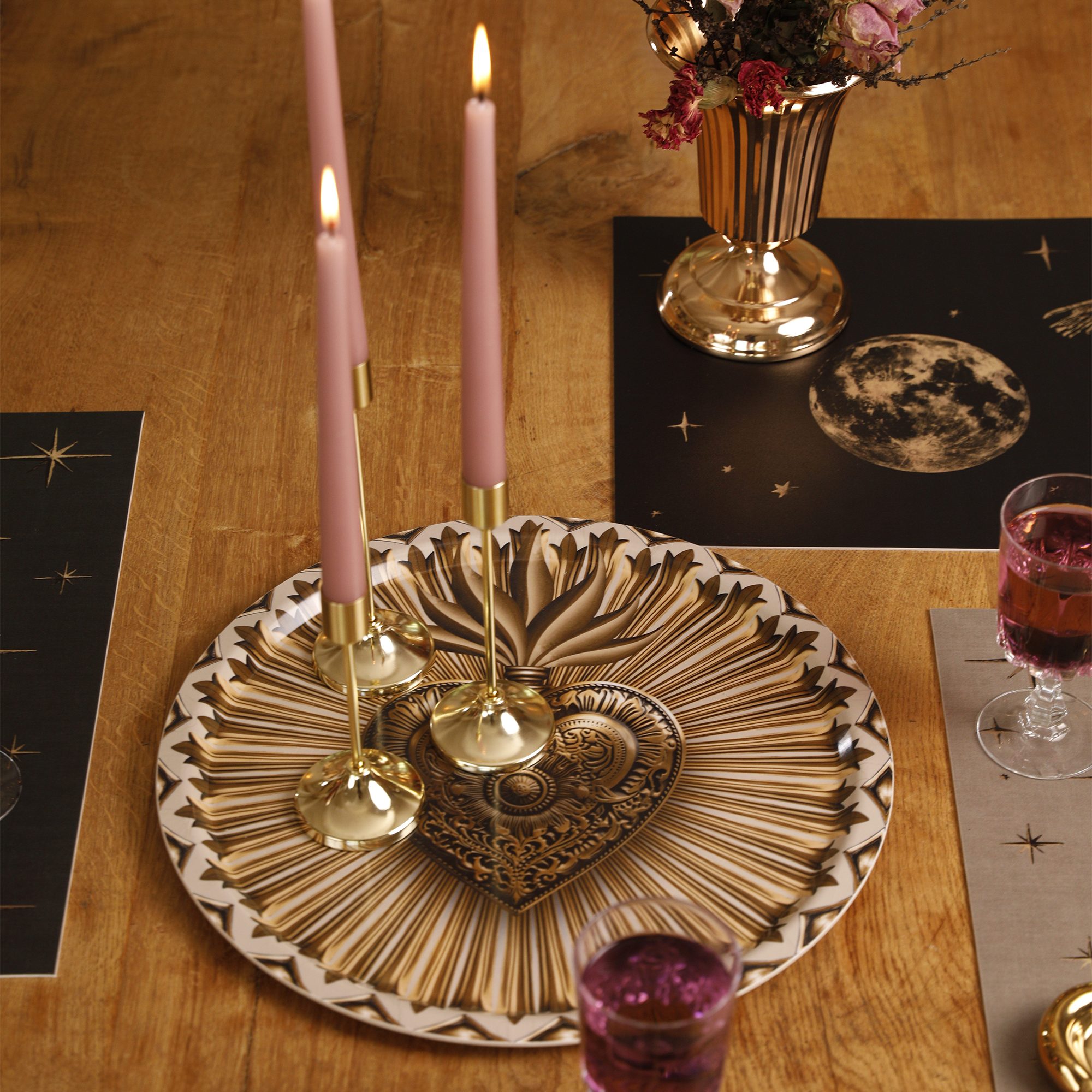 Plateau rond Gold Ex-Voto