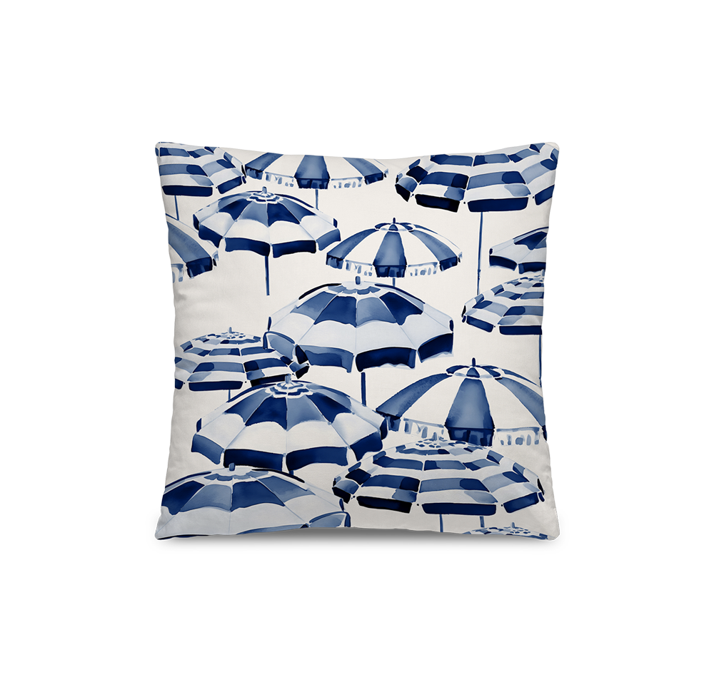 Coussin en polyester carré — modèle extérieur Dola, inspiration bord de mer