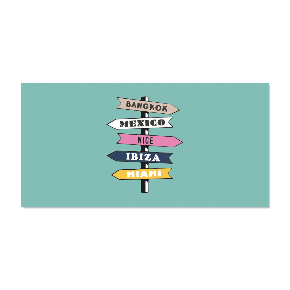 Tapis vinyle personnalisé City Signs