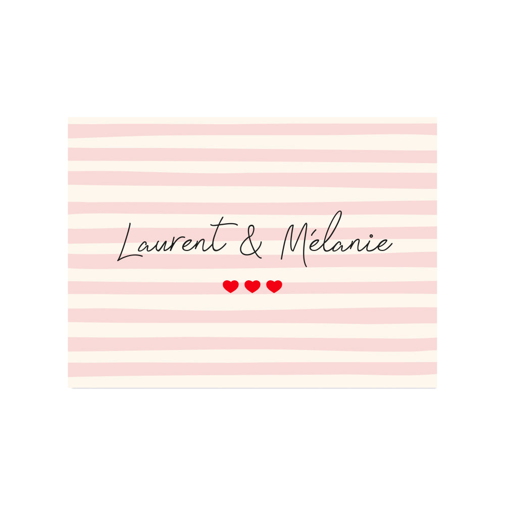 Mi Amor personalized vinyl placemat