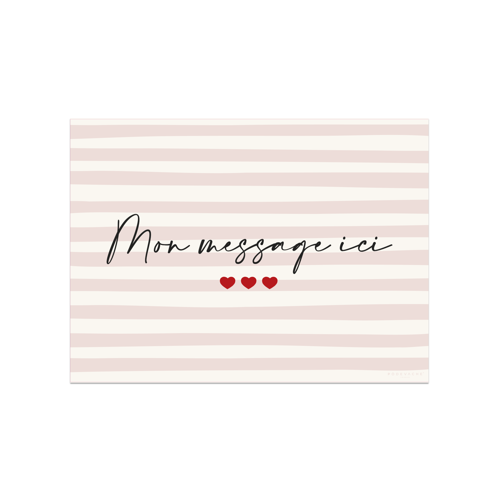 Mi Amor personalized vinyl placemat