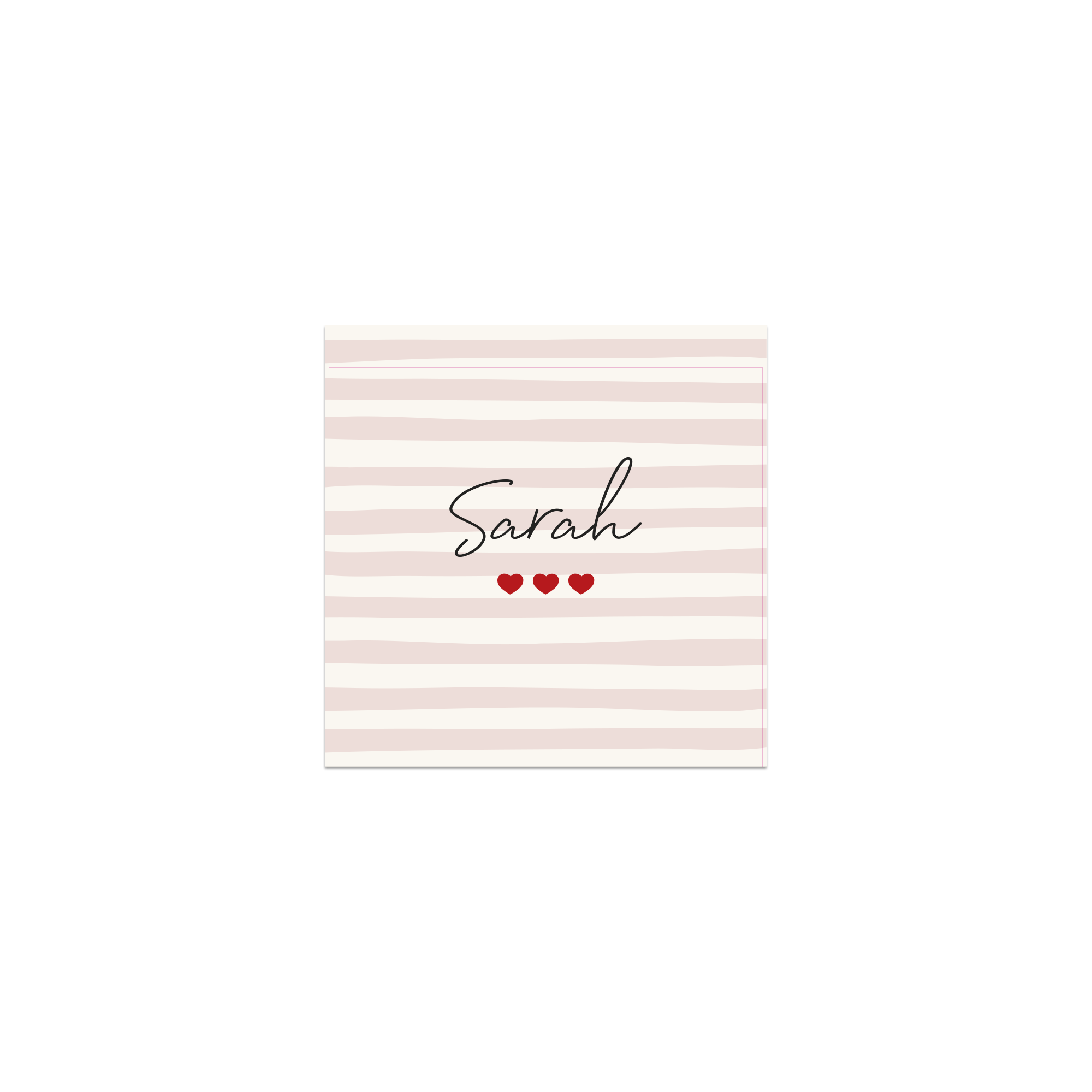 Lot de 6 dessous de verre vinyle personnalisés Mi Amor