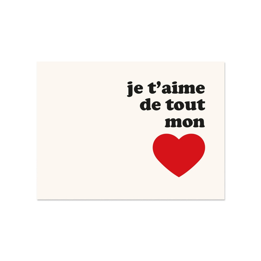 Mon Coeur vinyl placemat