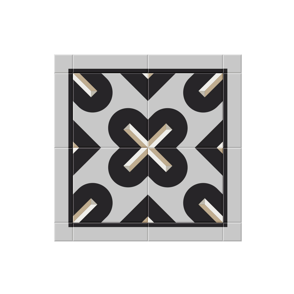 Set of 6 Figuera vinyl coasters