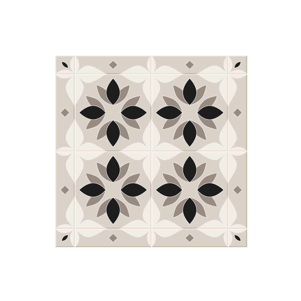 Set of 6 Lisbon vinyl coasters