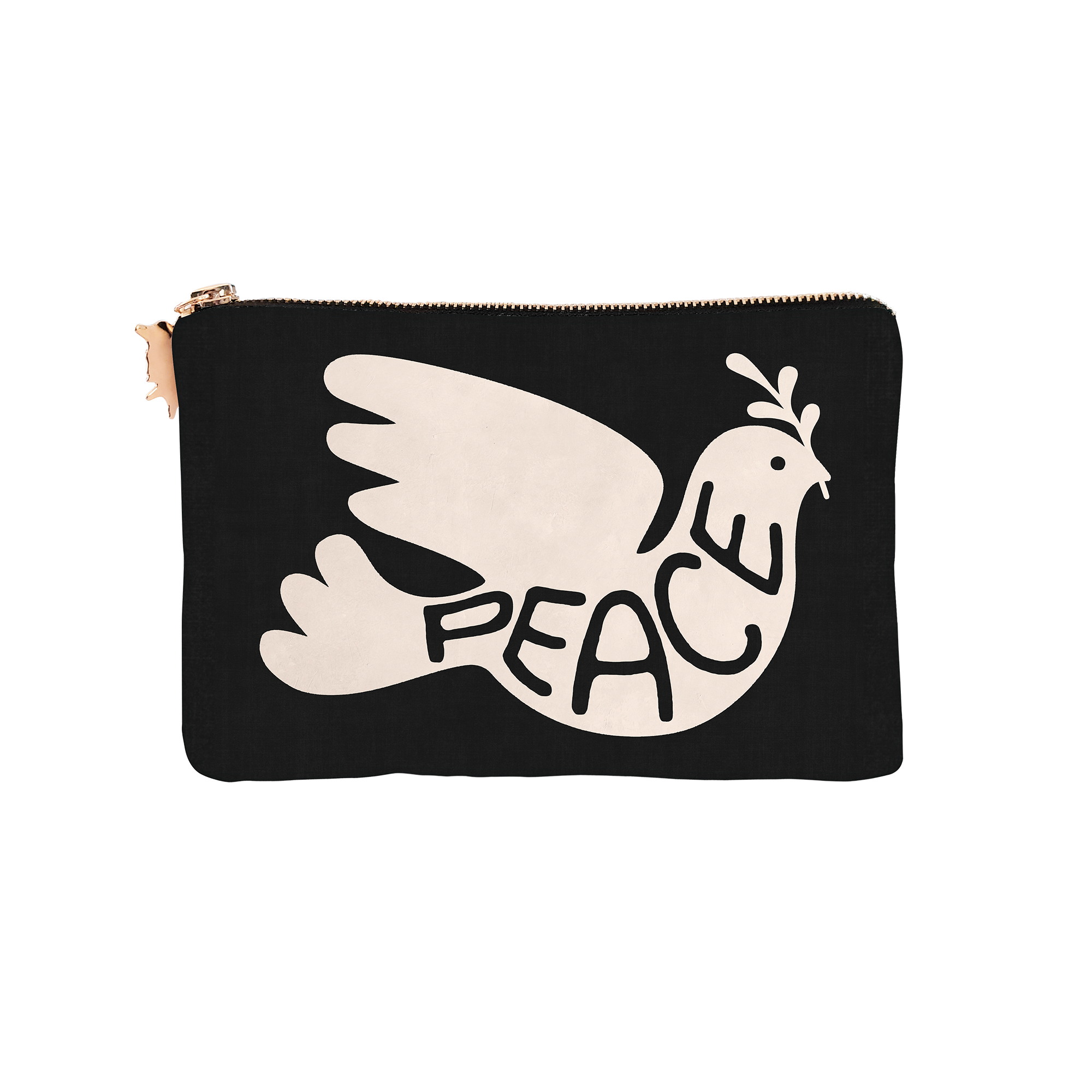 Pochette velours Peace XS