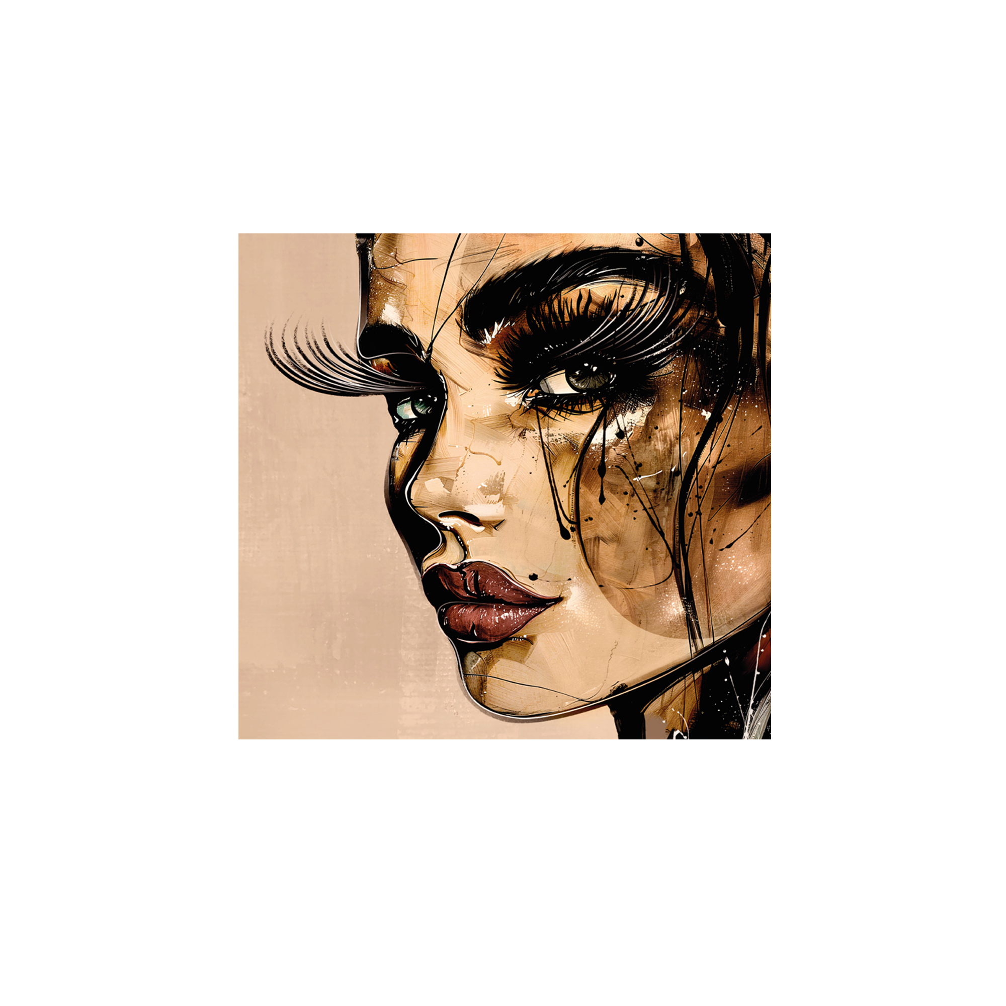 Lot de 6 dessous de verre vinyle Golden Girl