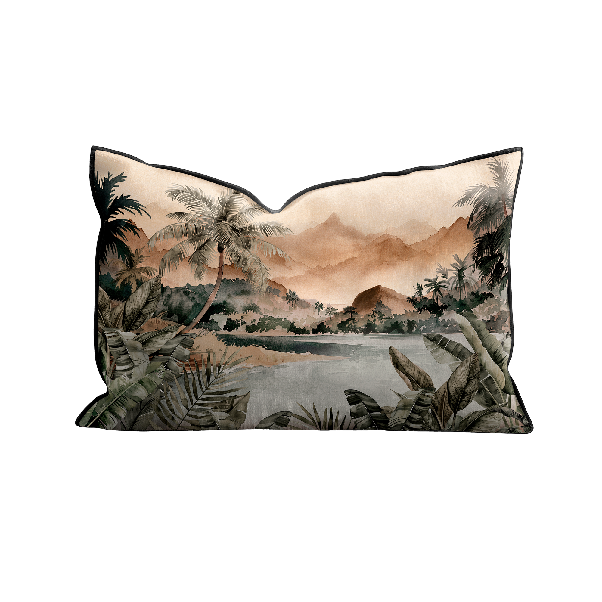 Coussin Velours Jungle Bango