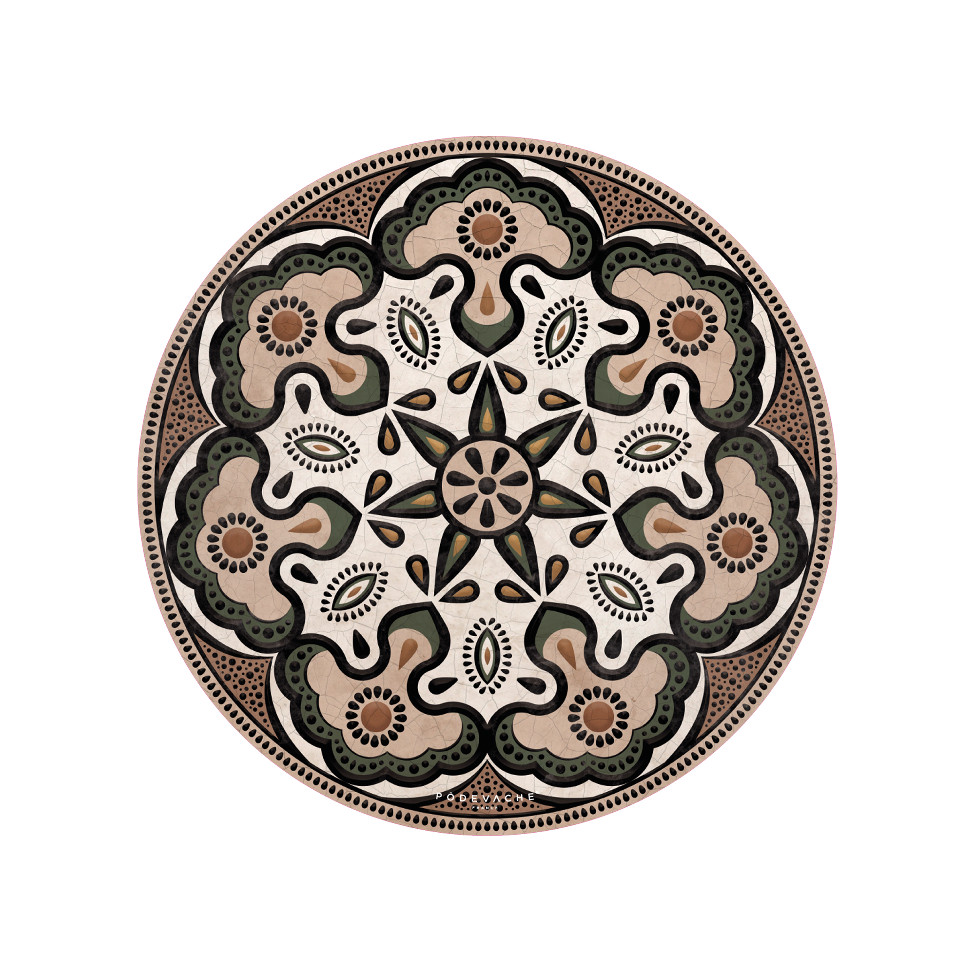 Lot de 6 dessous de verre vinyle Maria