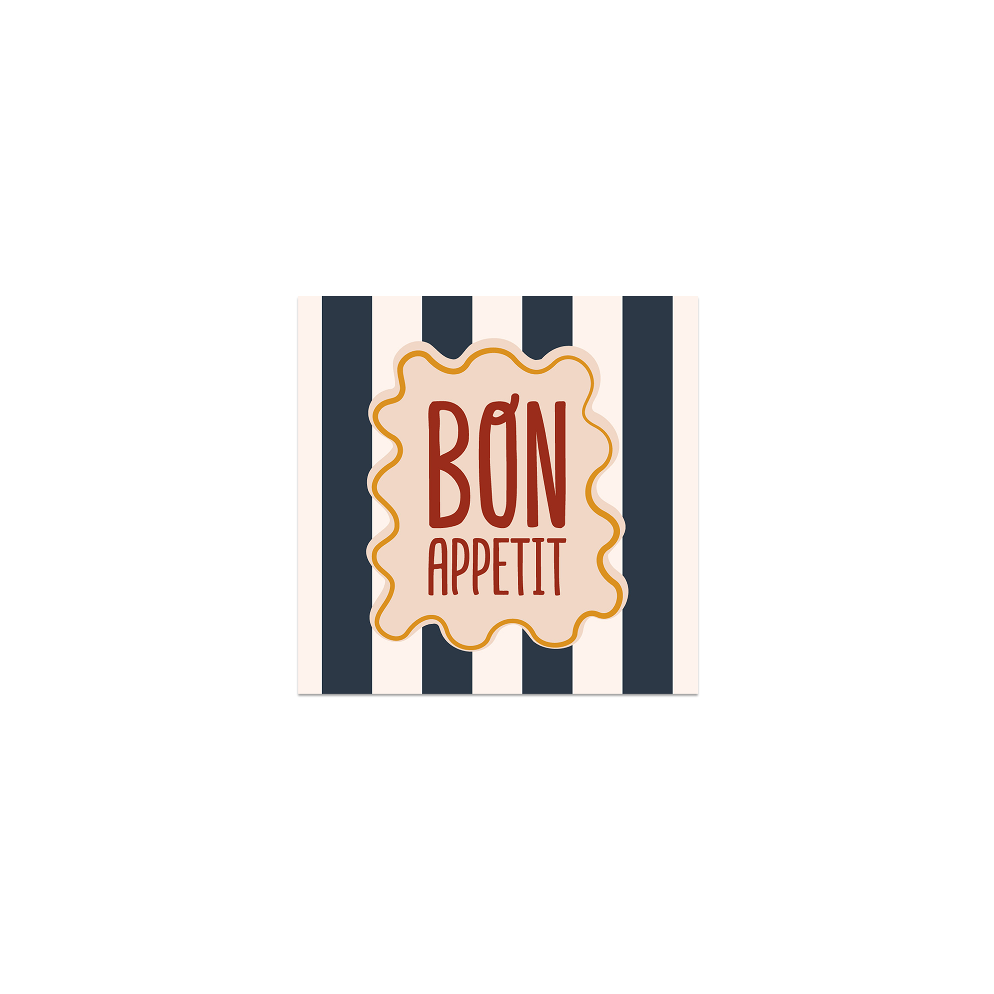 Lot de 6 dessous de verre vinyle Benodet