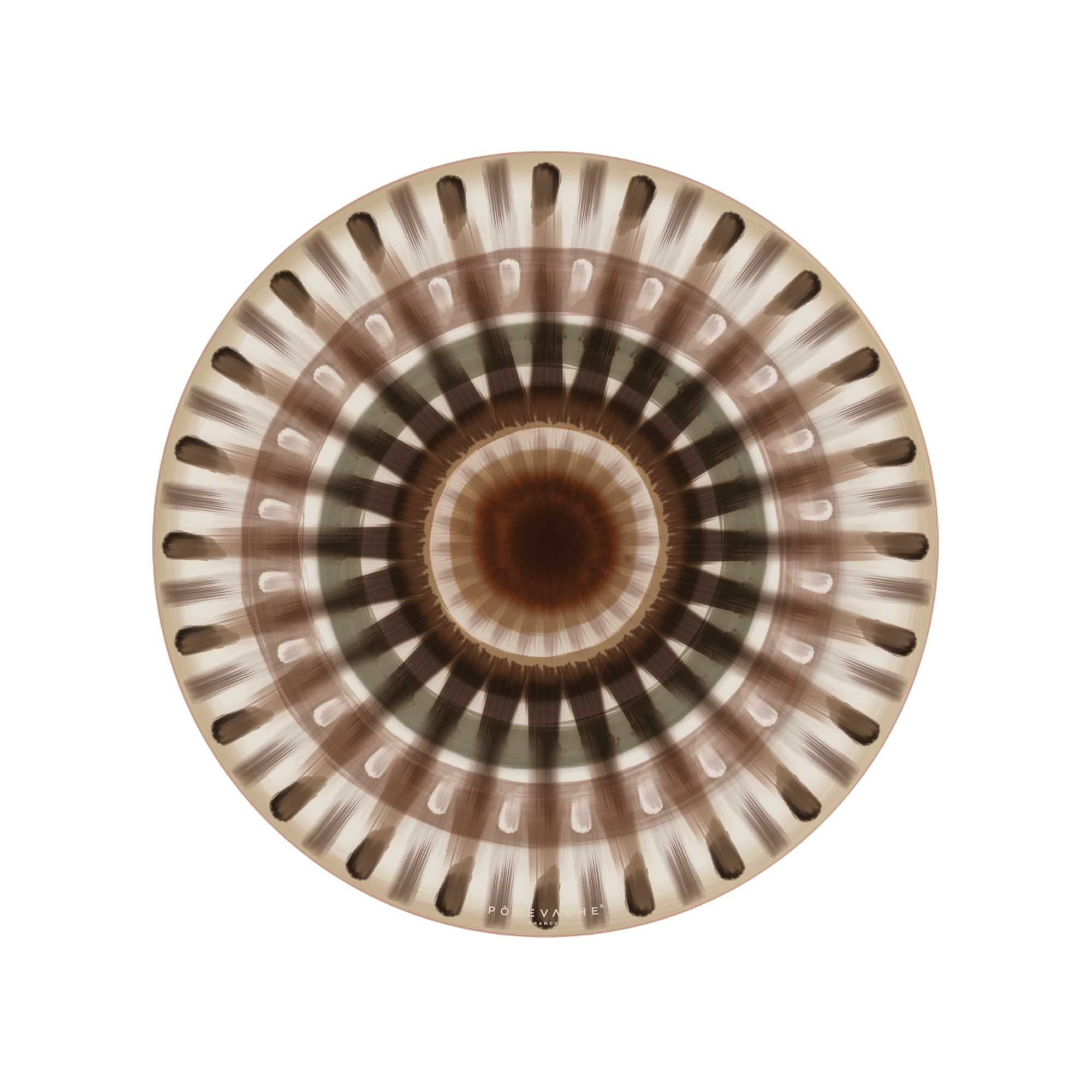 Set of 6 Kada vinyl coasters