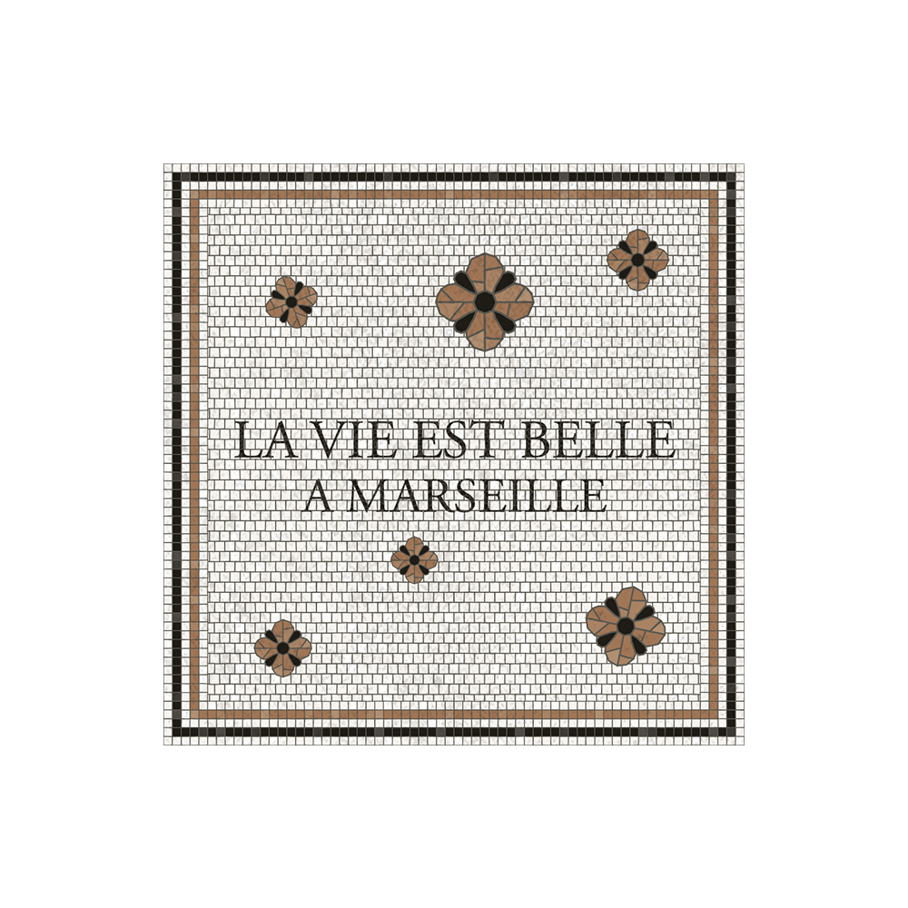 Set of 6 personalized vinyl coasters Halo White