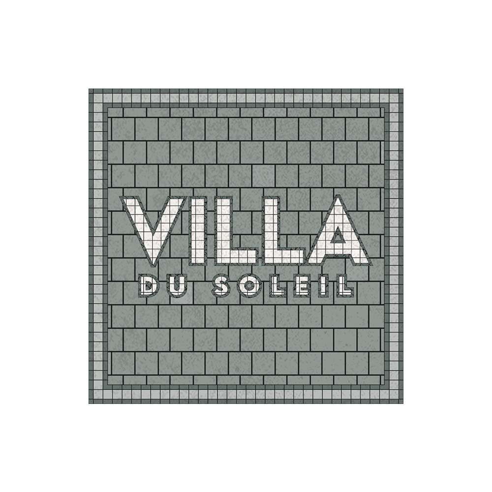 Set of 6 personalized vinyl coasters Halo White