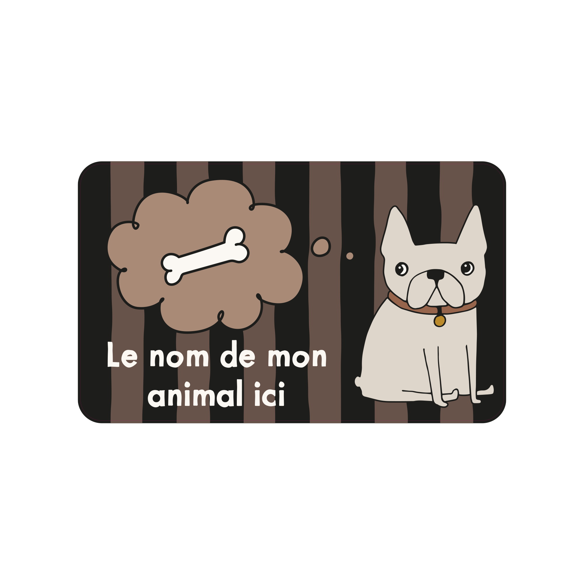 Dog Customizable Vinyl Bowl Mat