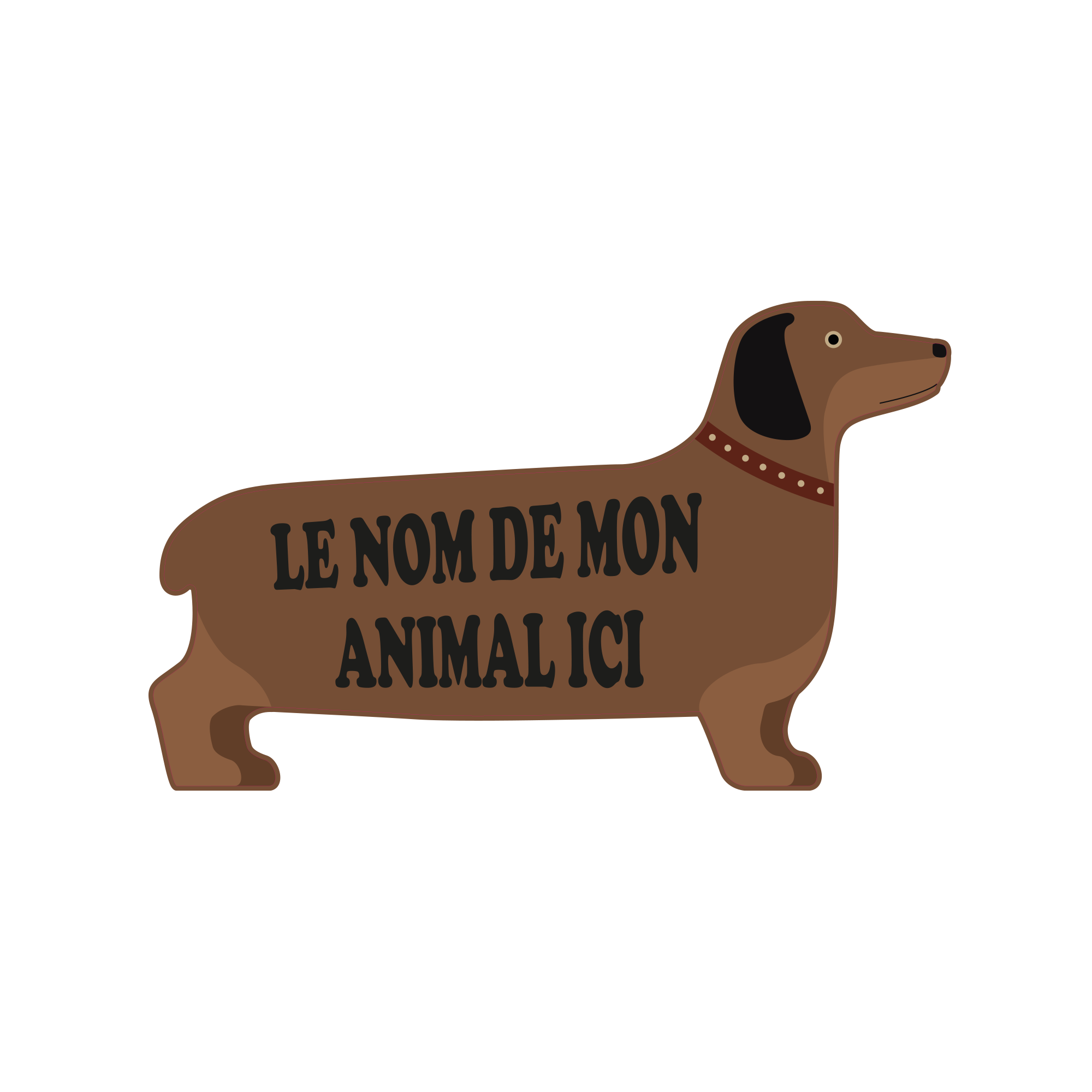 Dog Customizable Vinyl Bowl Mat