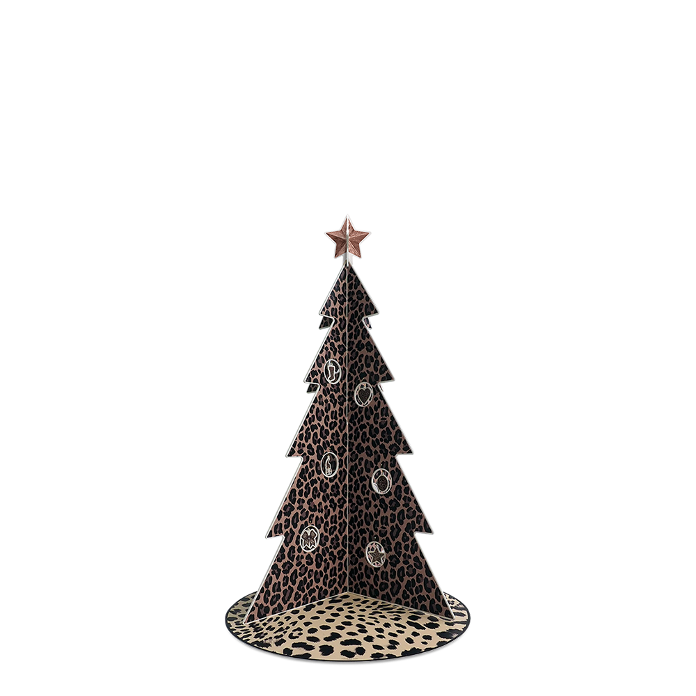 Pine 出品 Sapin de Noël en PVC imprimé - Décoration de Noël chic et moderne