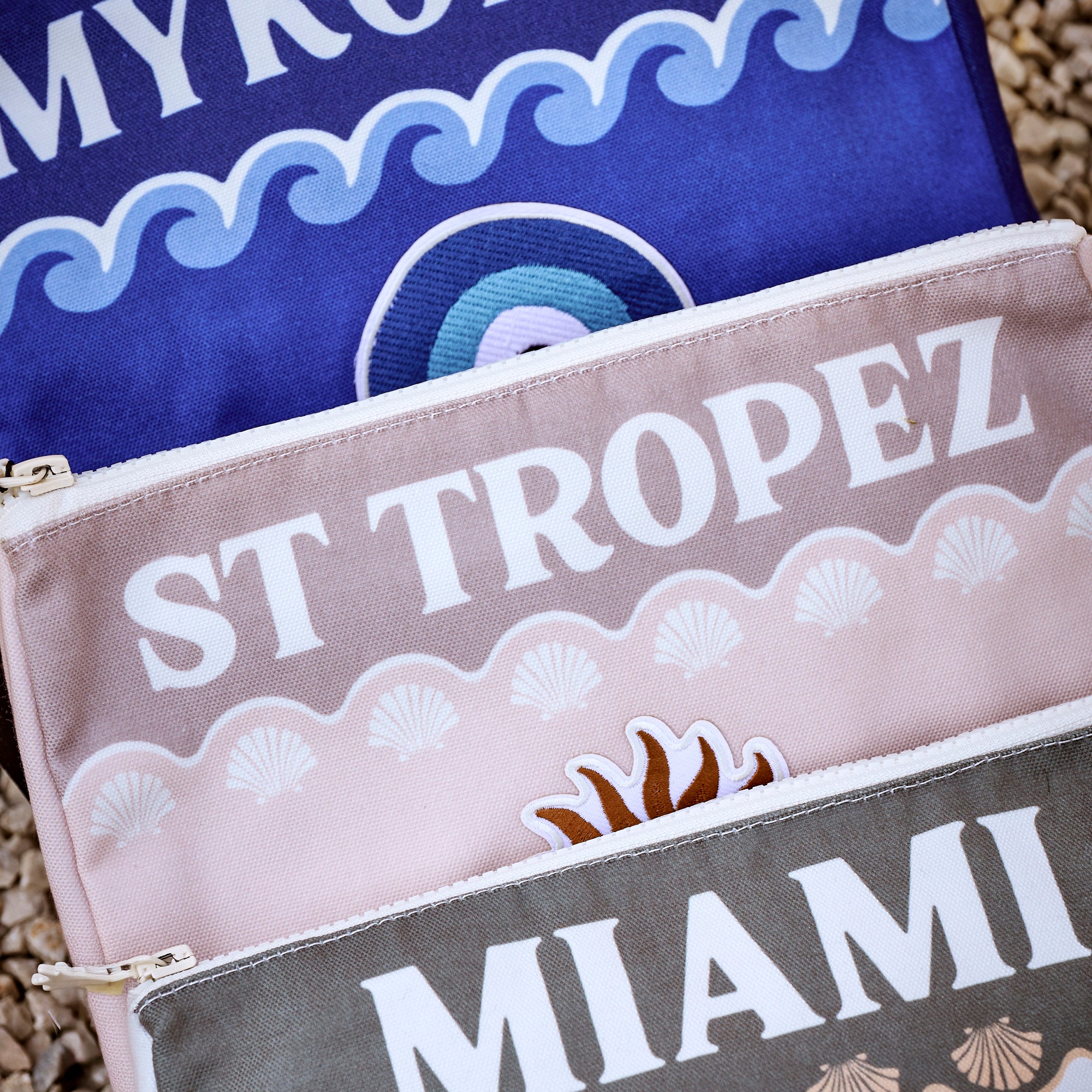 Pochette brodée St Tropez