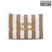 Pochette brodée Sable Chaud