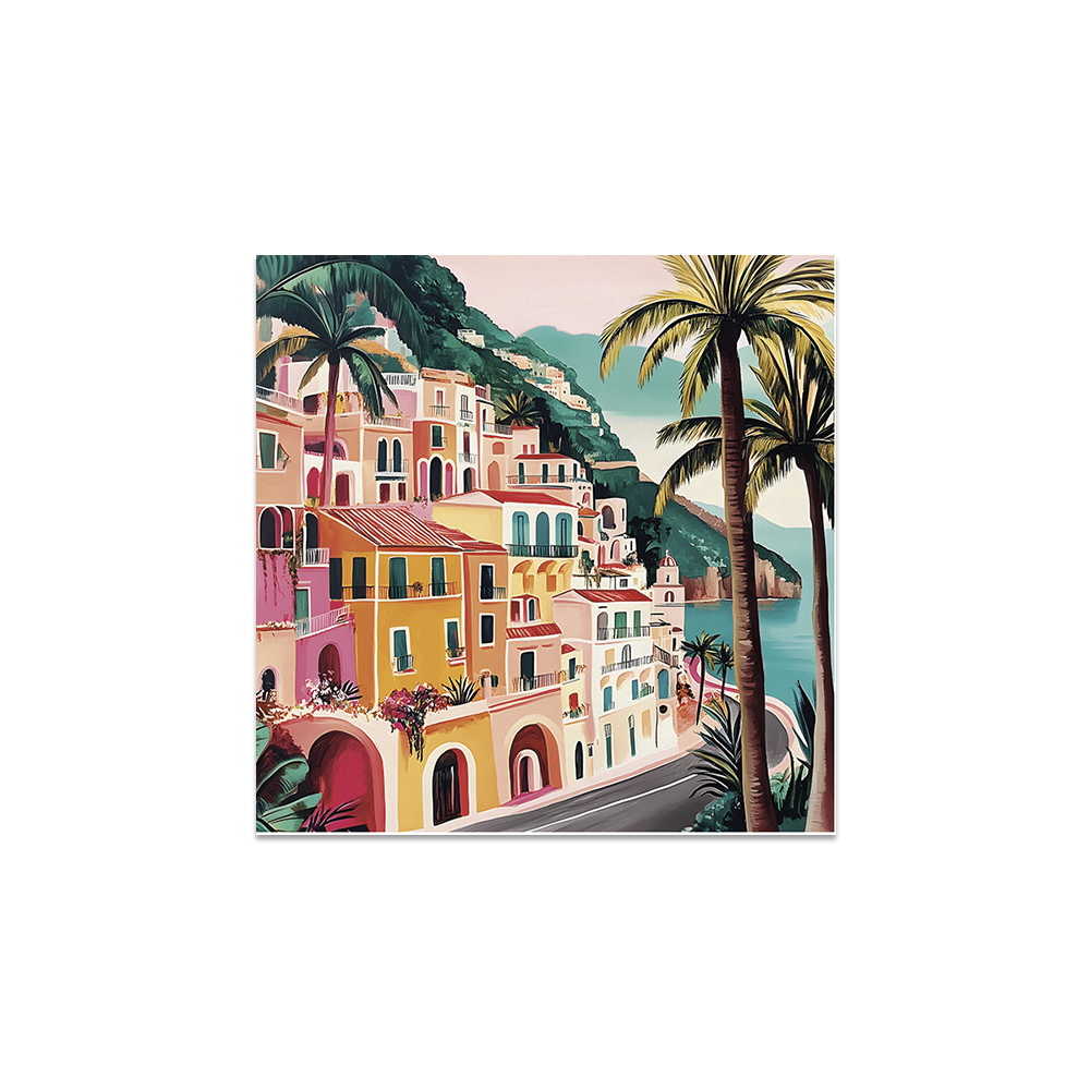 Lot de 6 dessous de verre vinyle San Michele