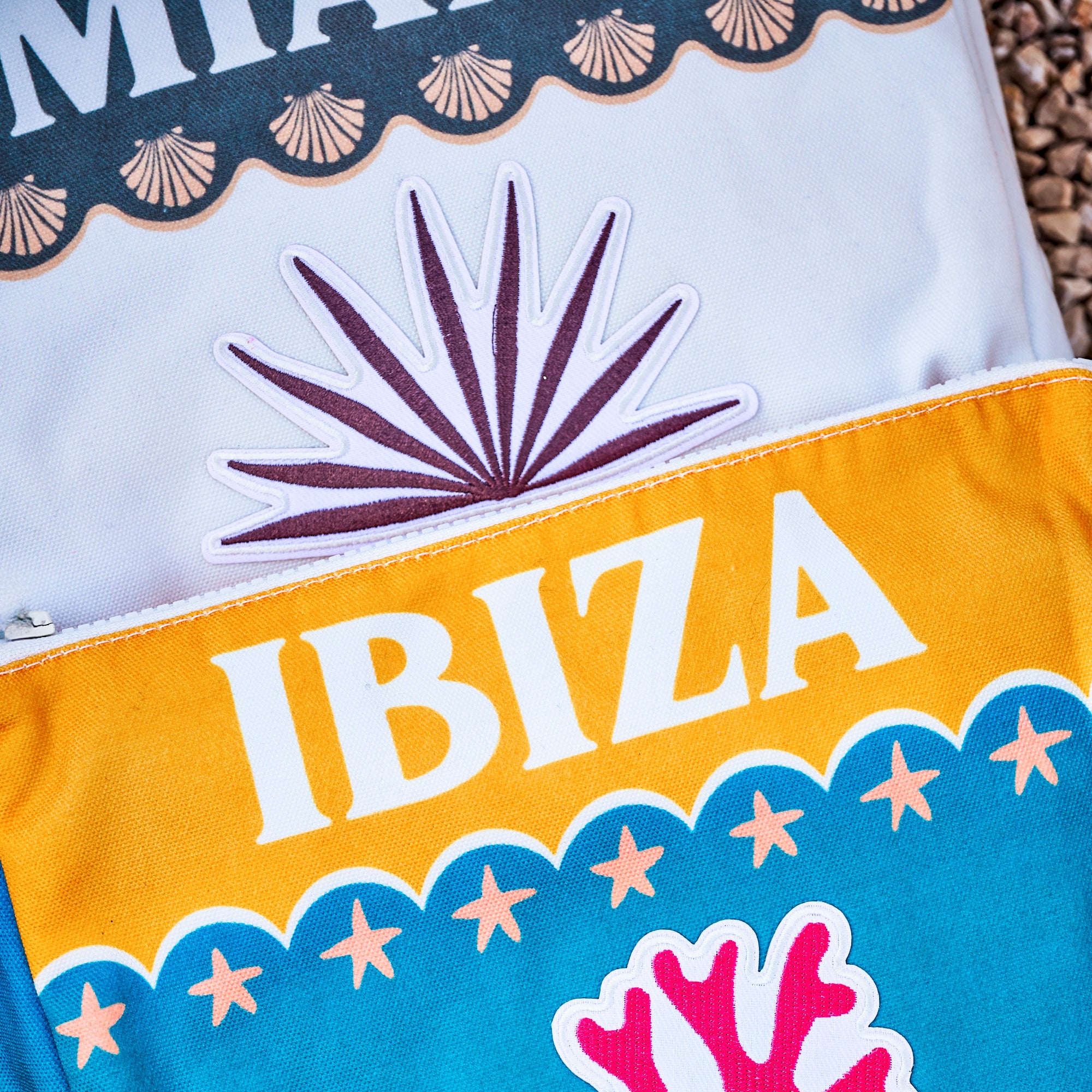 Pochette brodée Baleares