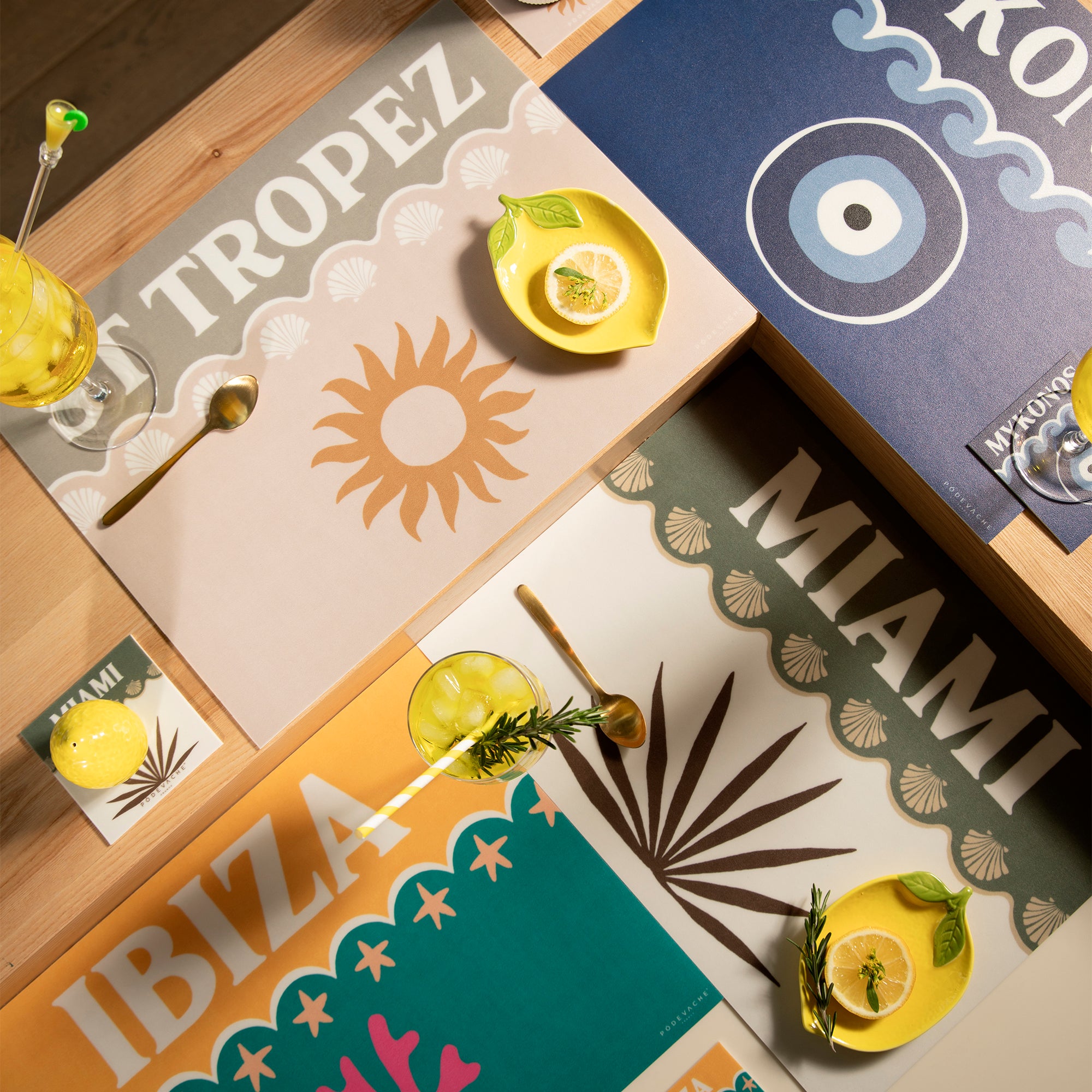 Set de table vinyle Baleares