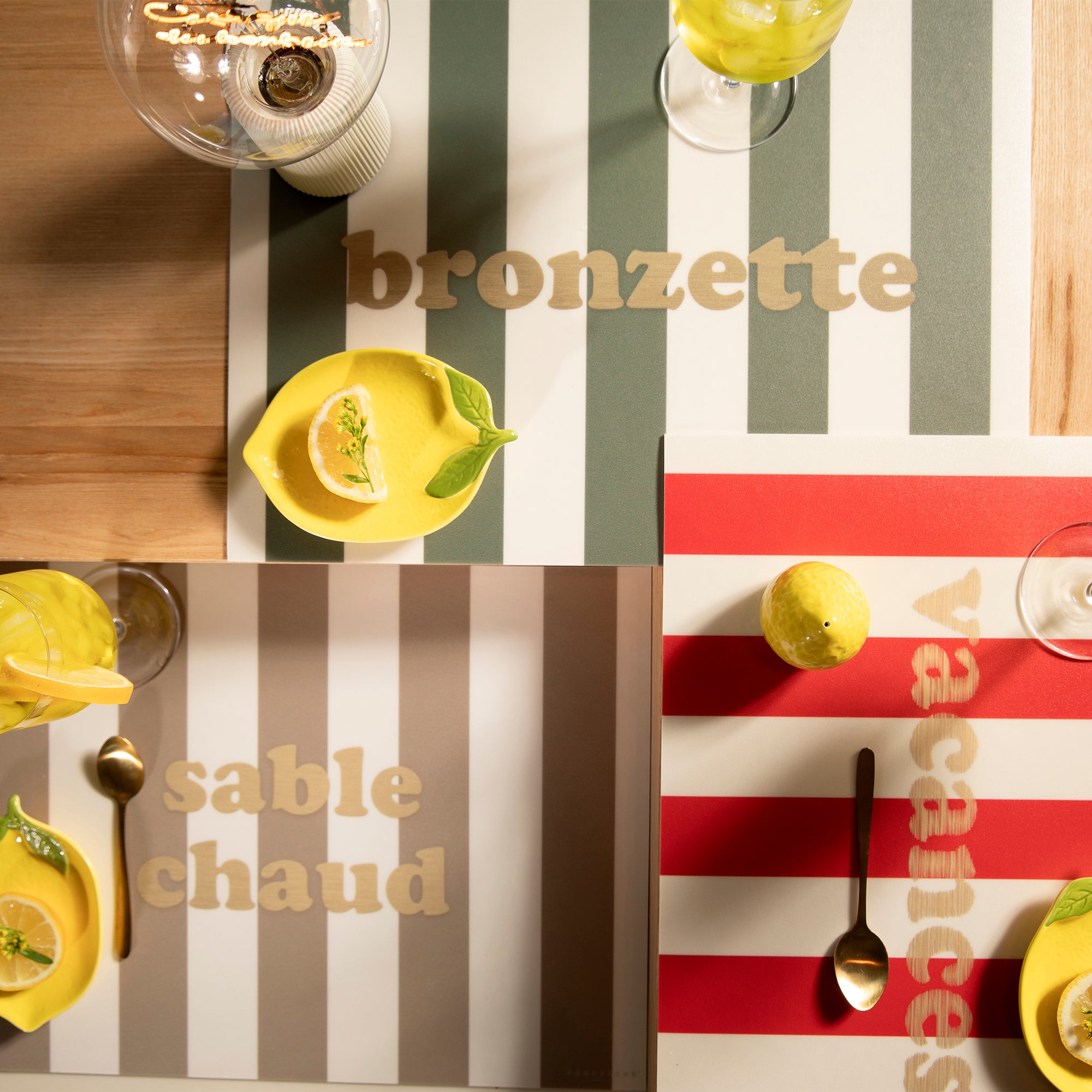 Set de table vinyle Vacances