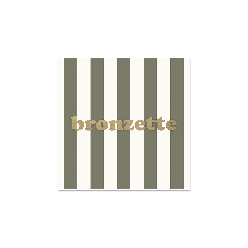 Lot de 6 dessous de verre vinyle Bronzette