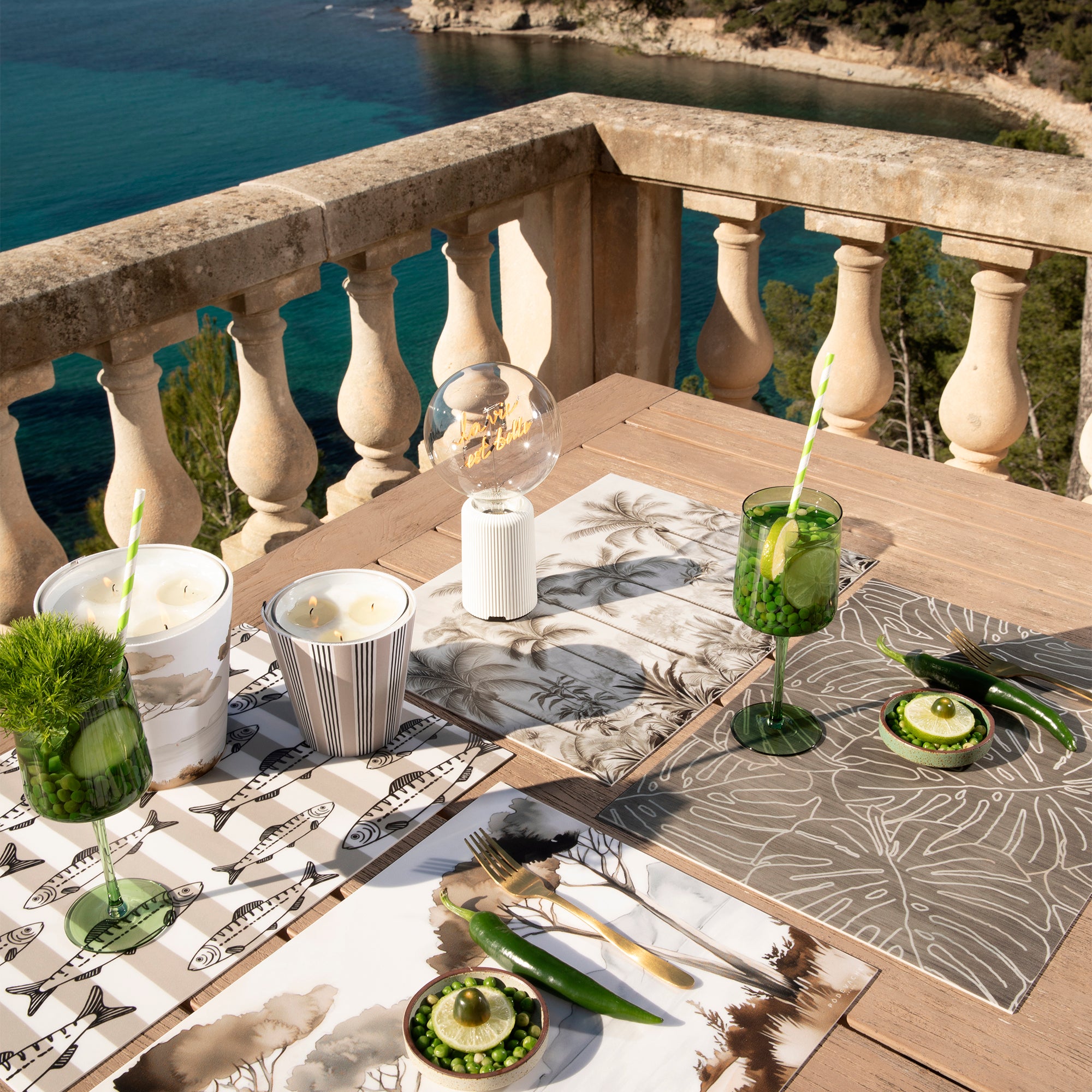 Set de table vinyle Peduza