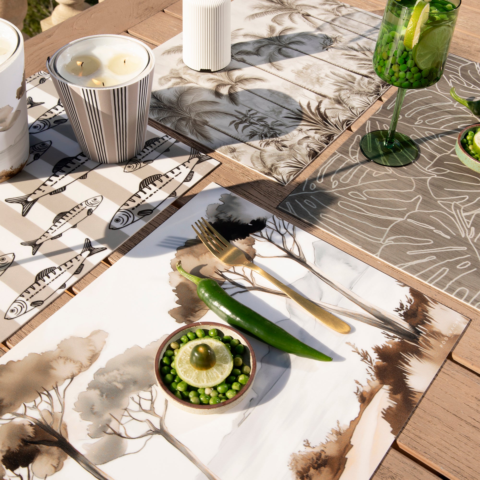 Set de table vinyle Peduza