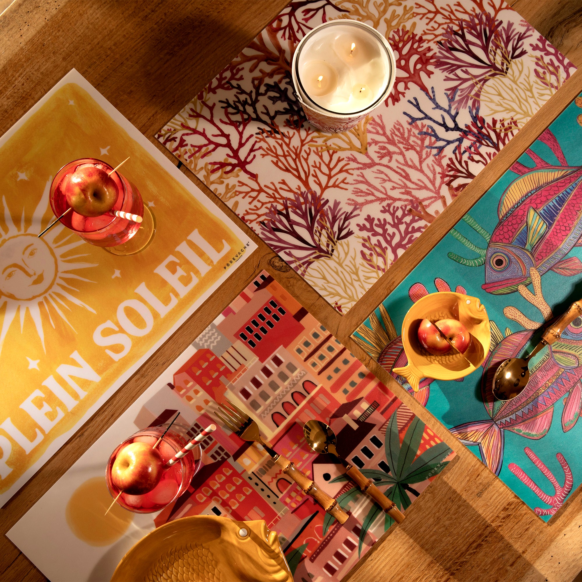 Set de table vinyle Plein Soleil