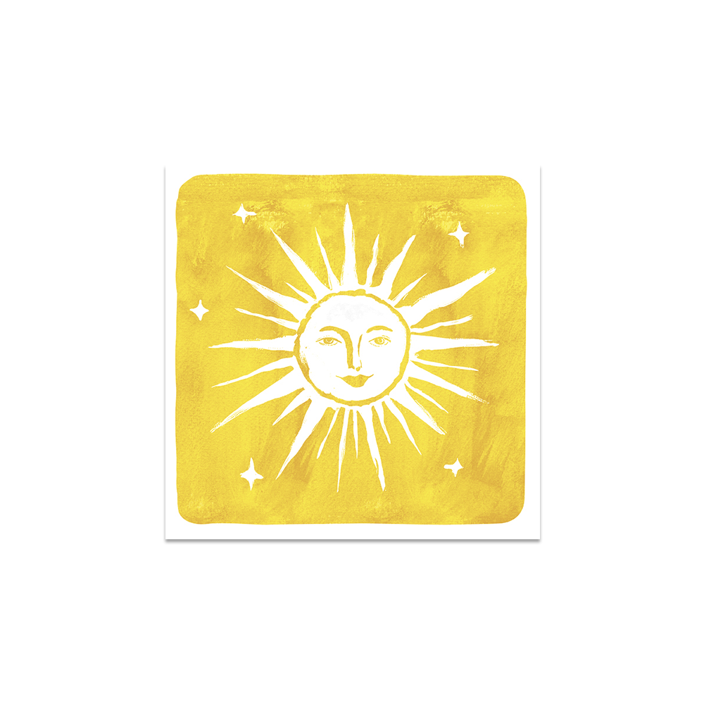 Lot de 6 dessous de verre vinyle Plein Soleil