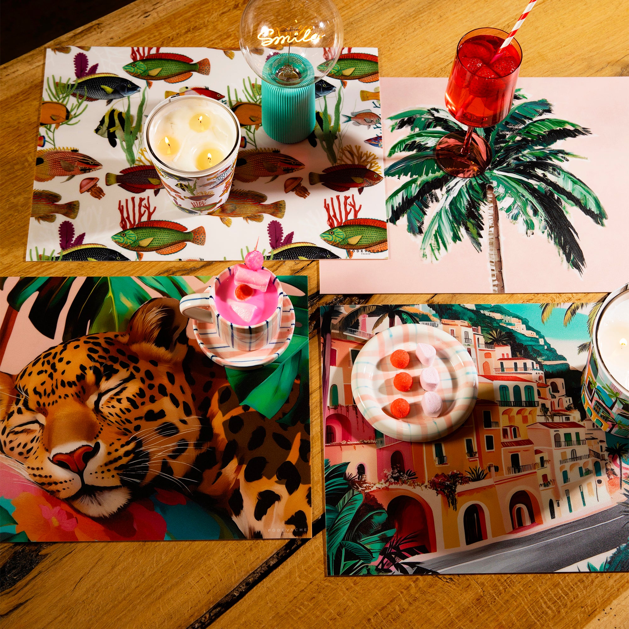 Set de table vinyle Kon Tiki