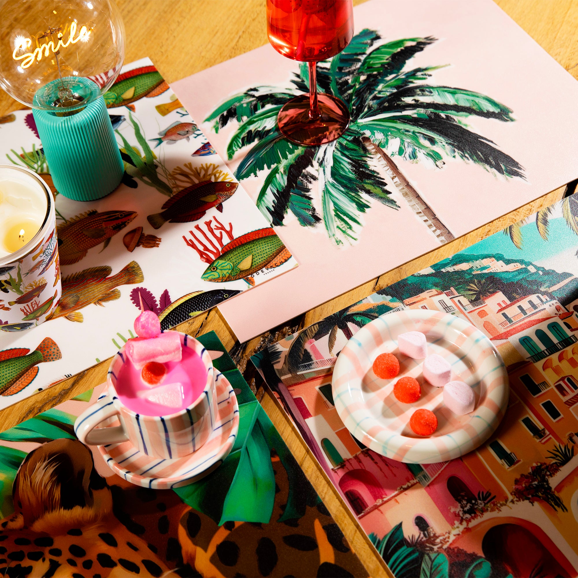 Set de table vinyle Kon Tiki