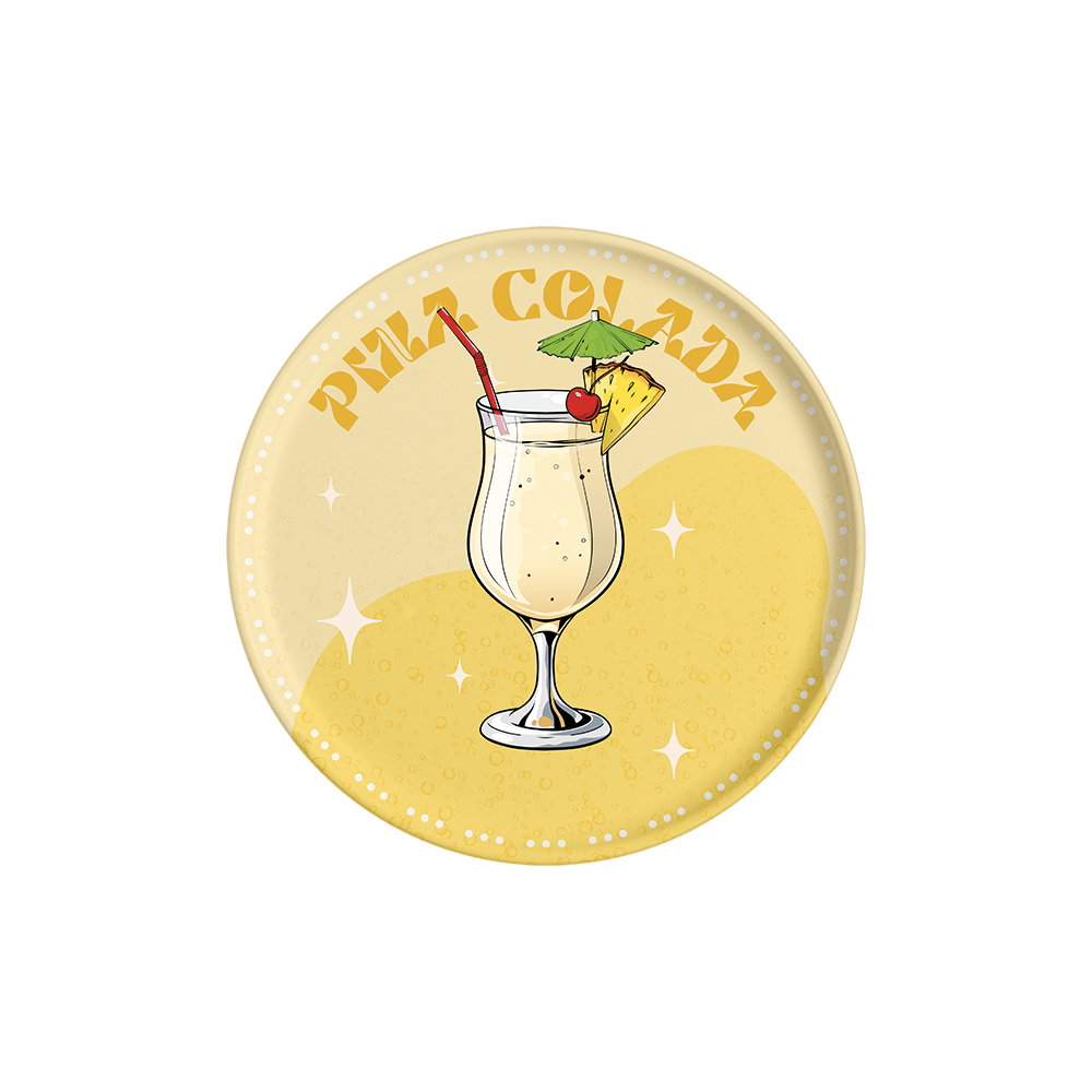 Lot de 6 dessous de verre vinyle Pina Colada