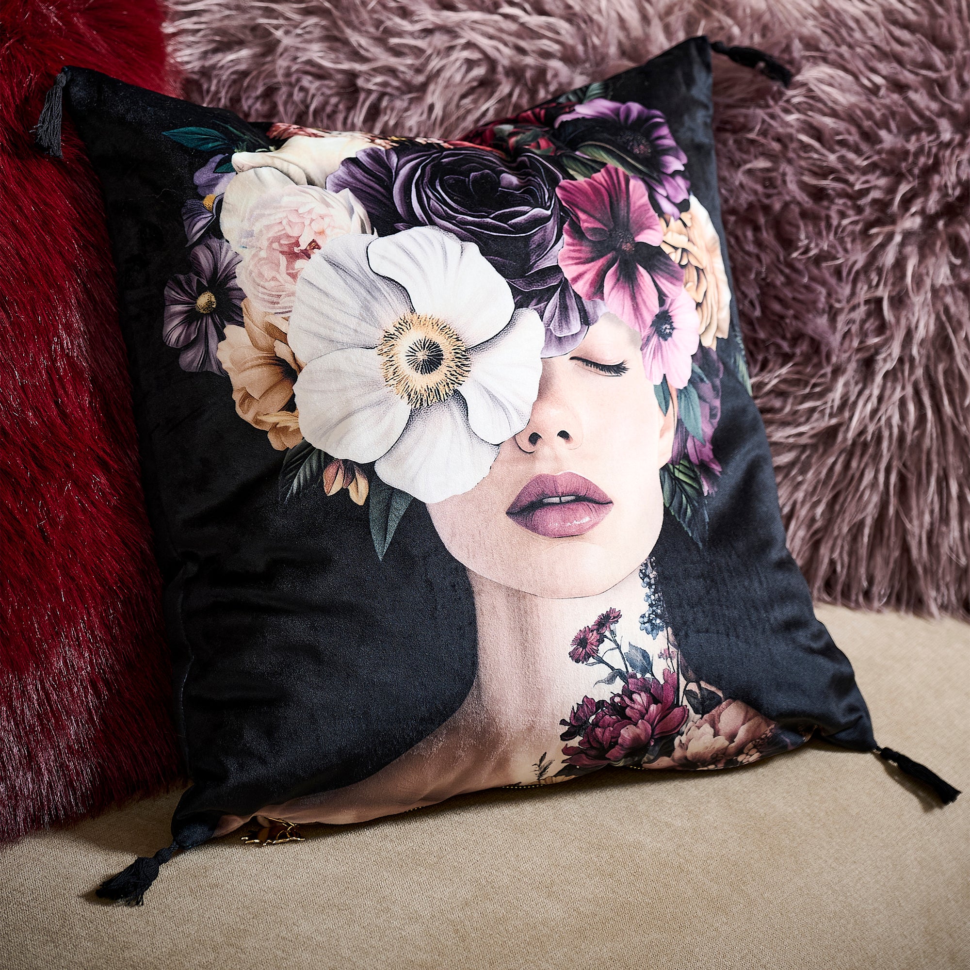 Coussin velours Pienza