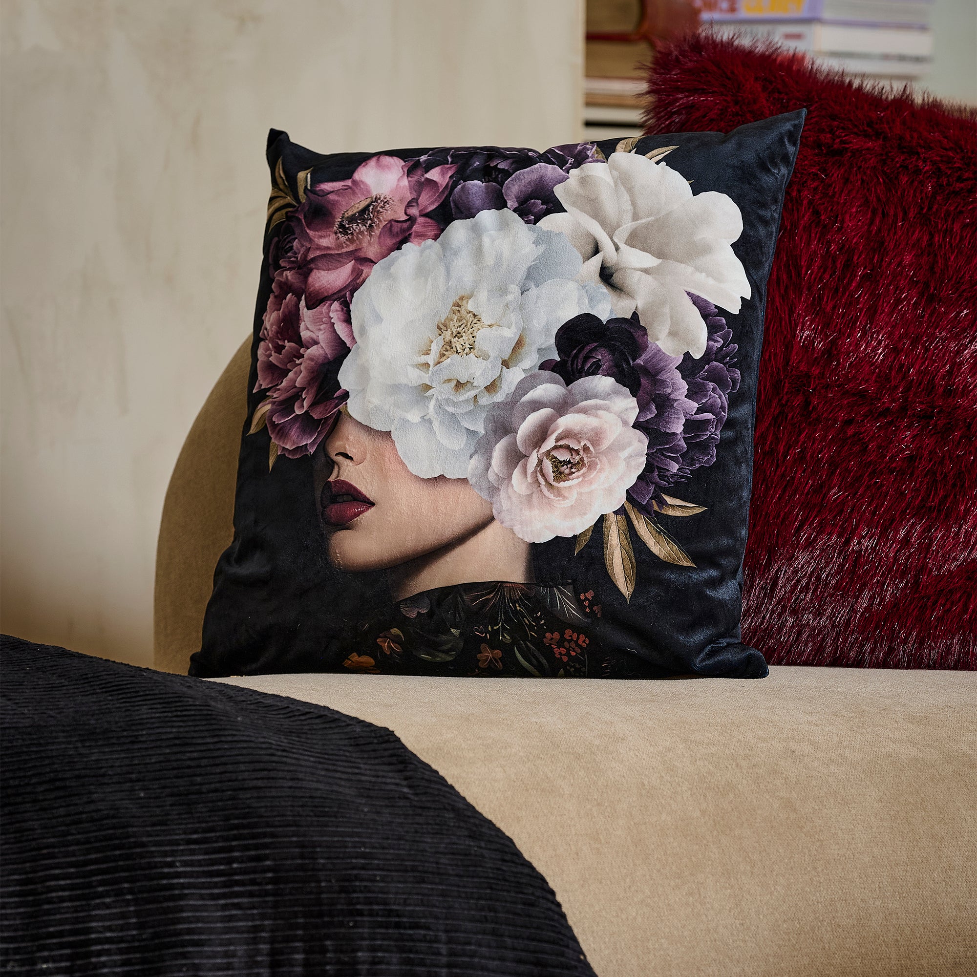 Coussin velours Pitigliano