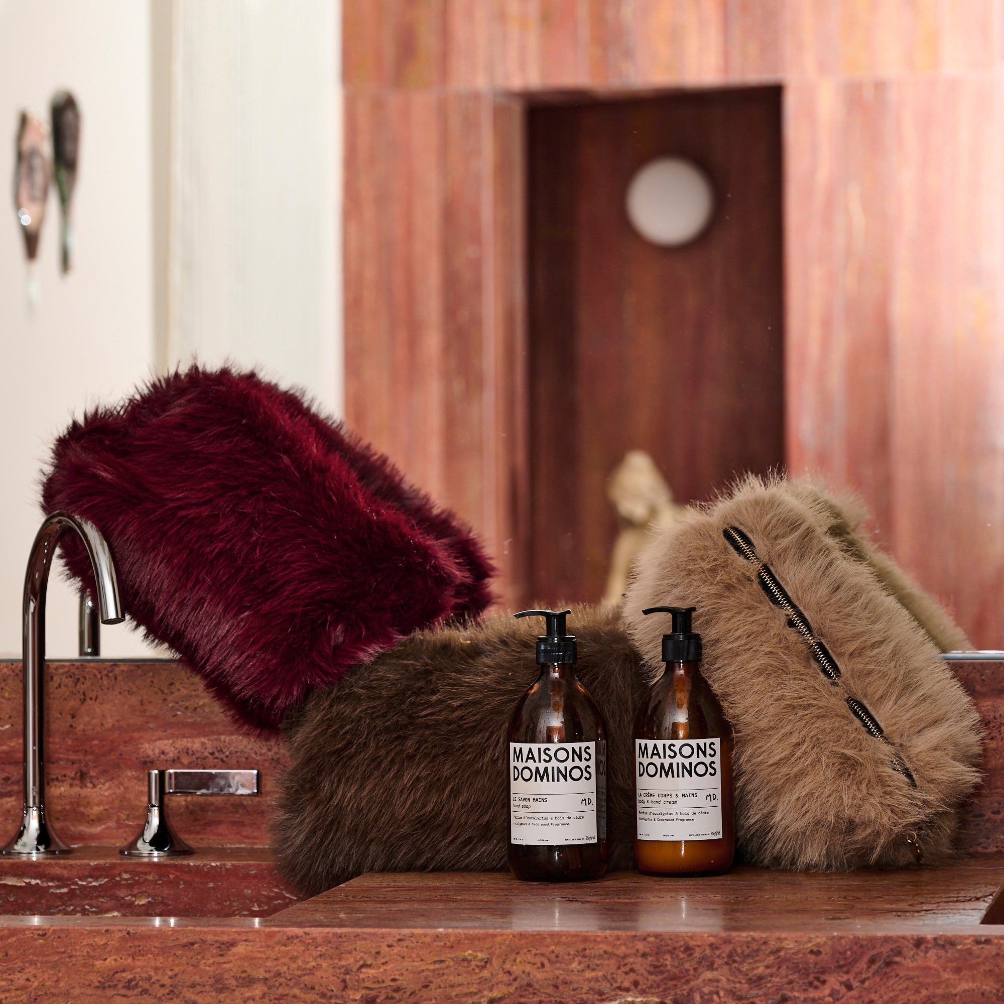 Pochette en fausse fourrure Pise