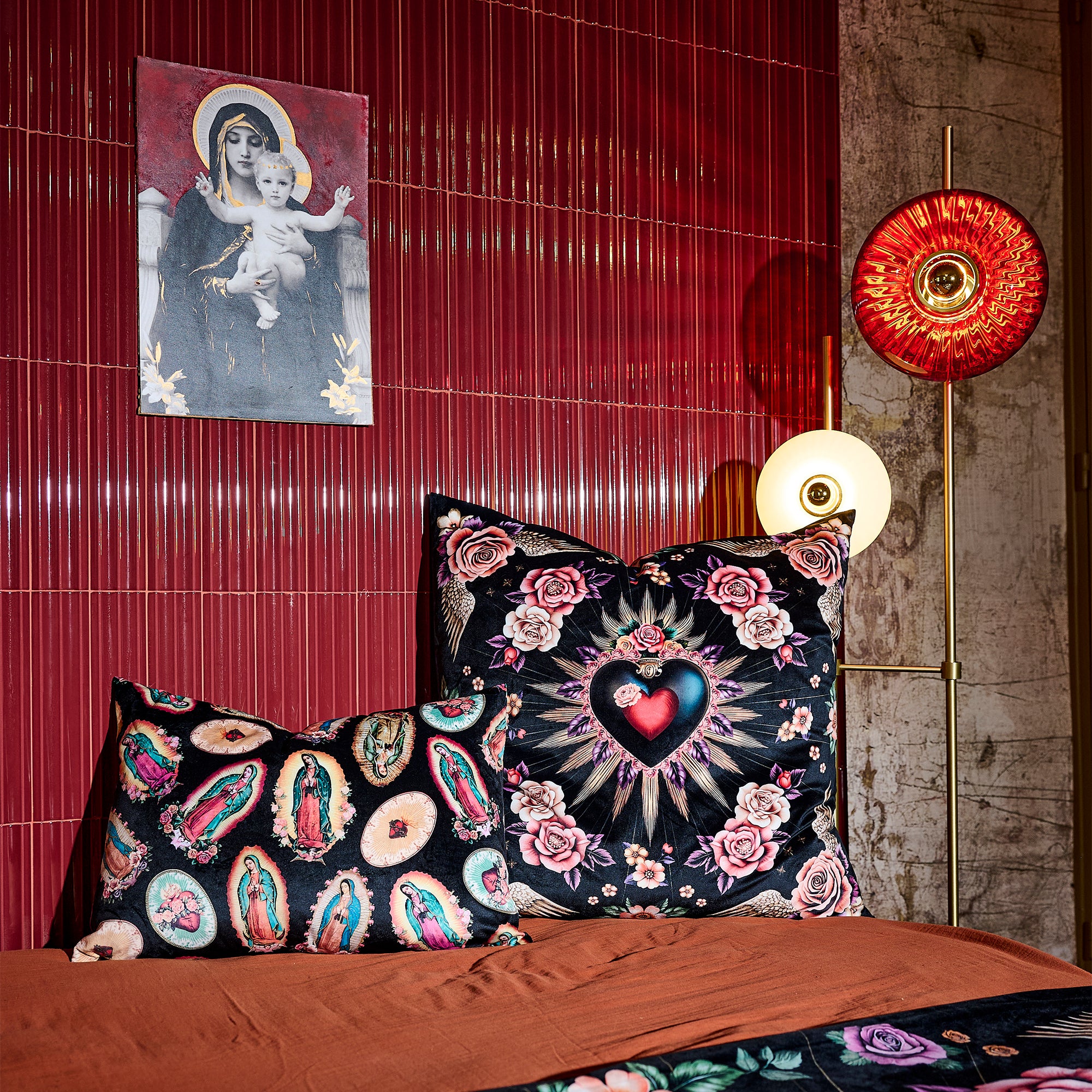 Coussin Velours Ex Voto Chianti