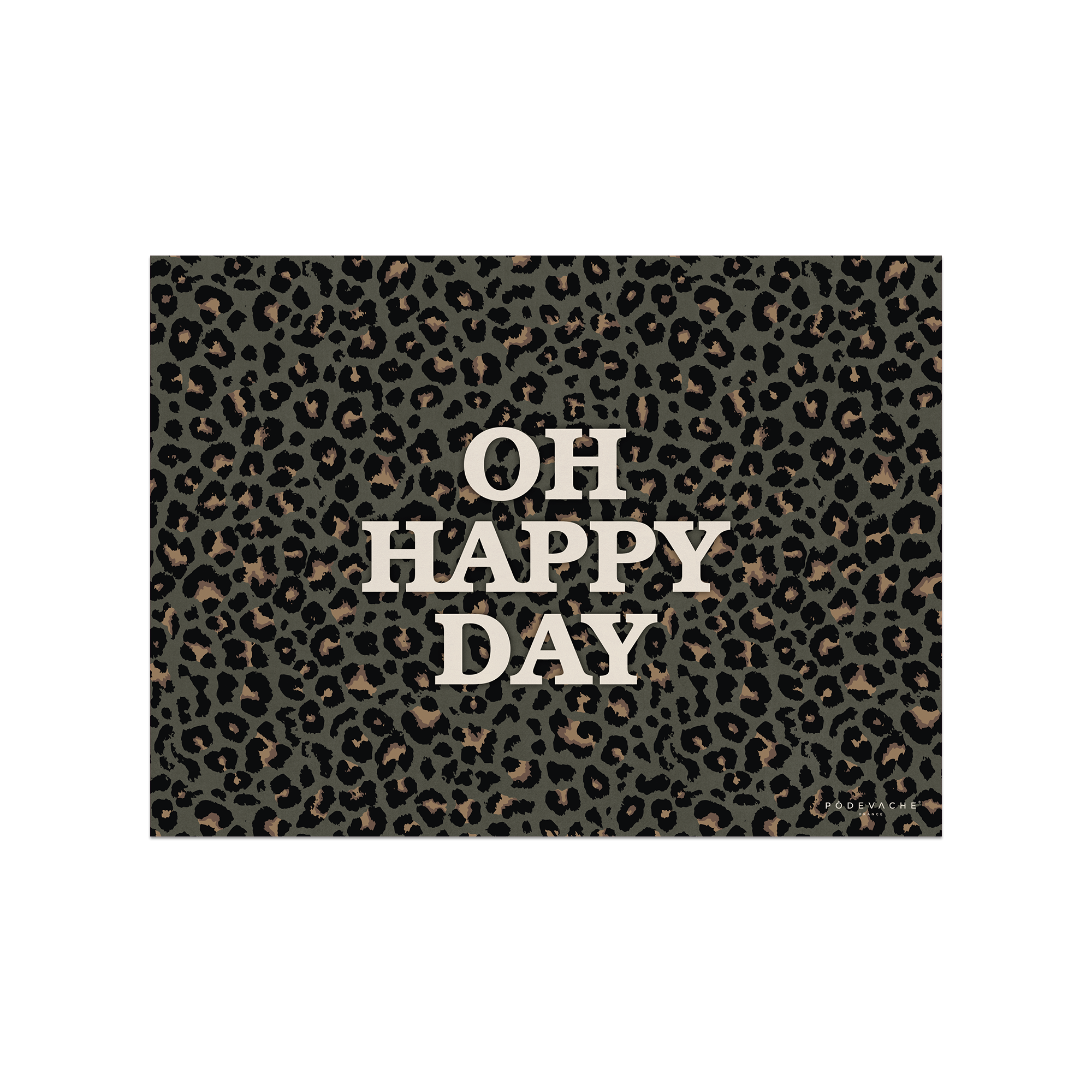 Set De Table Vinyle Léopard Oh Happy Day