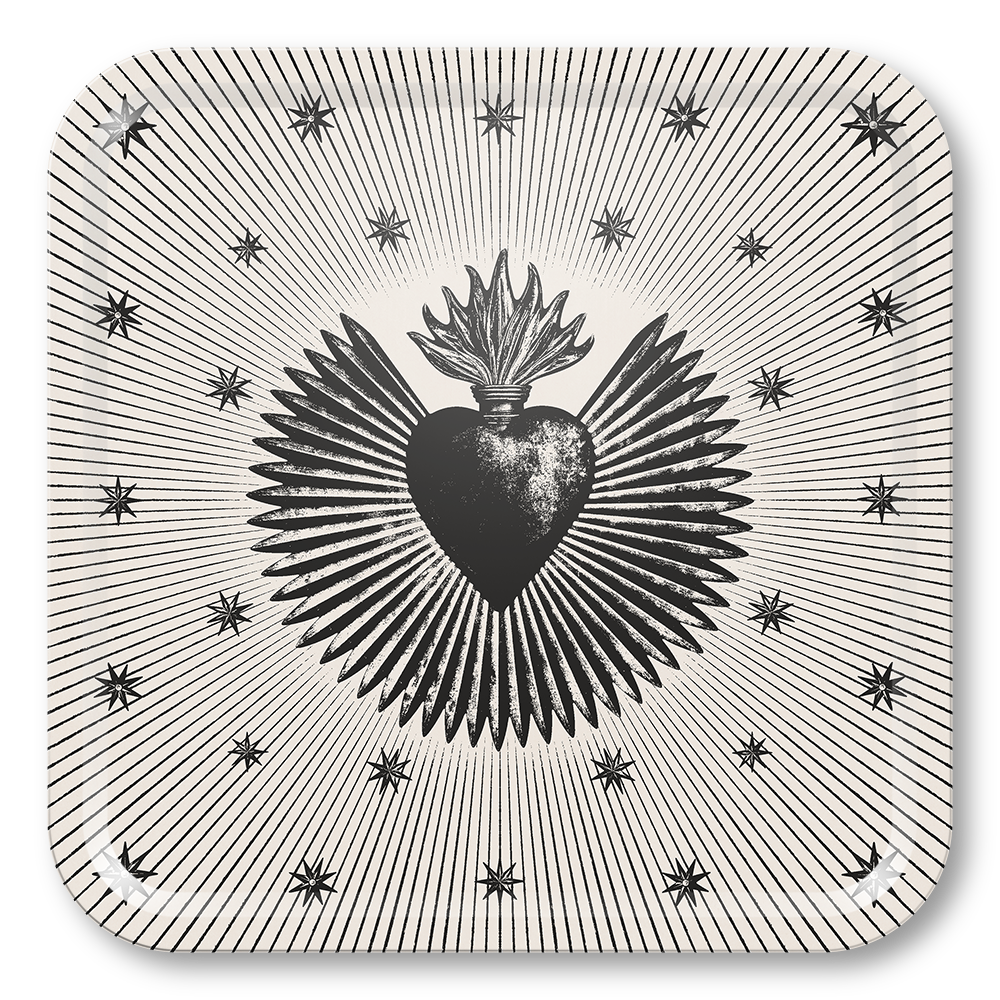 Plateau En Bois Ex Voto Carré Assur