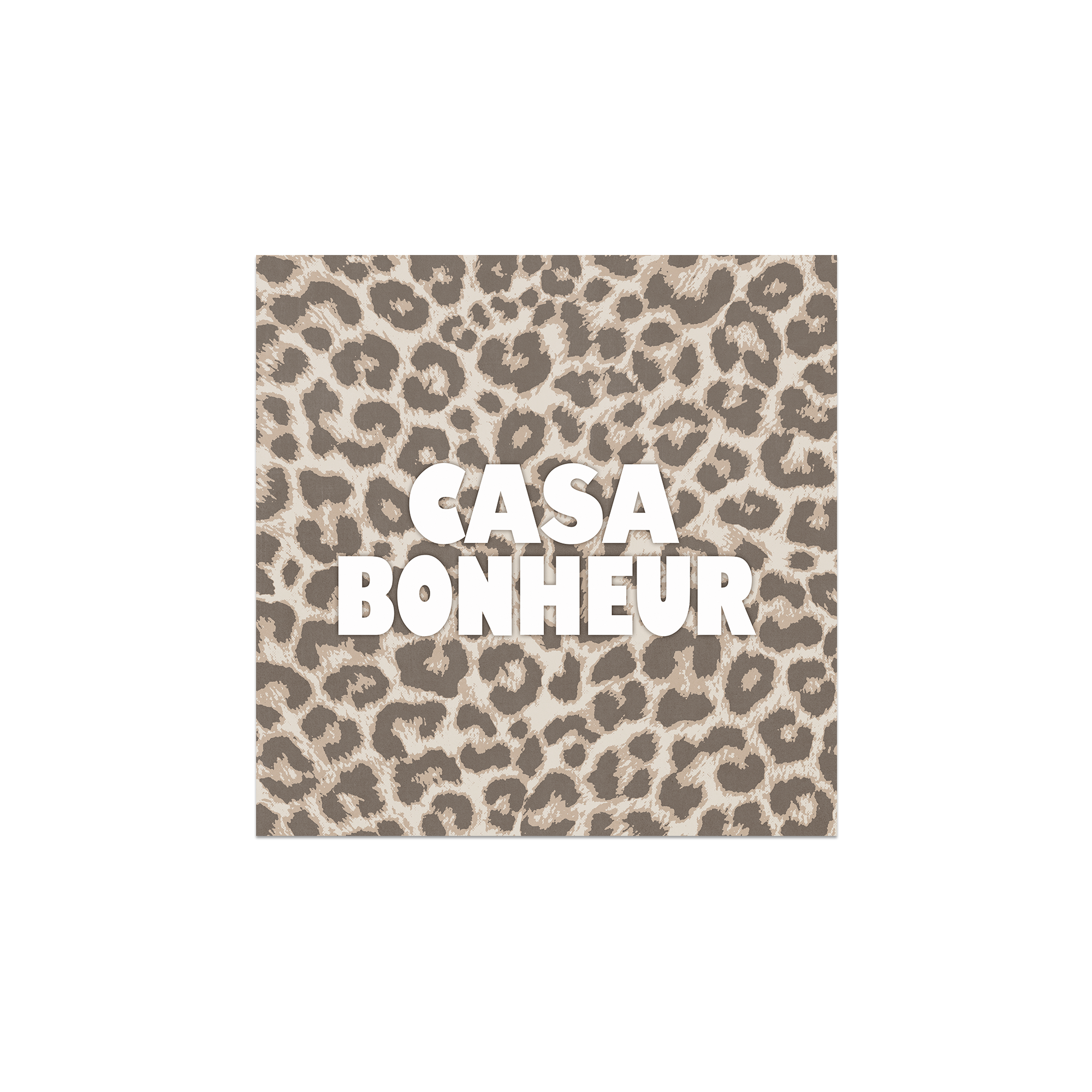 Lot De 6 Dessous De Verre Vinyle Léopard Eleusis